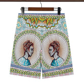 Casablanca Multi Color Printed Short #347